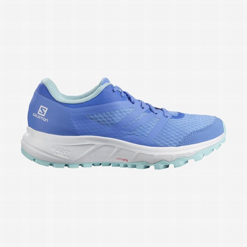 Salomon Singapore Womens Trail Running Shoes - TRAILSTER 2 Blue/White | 36914-XKHO